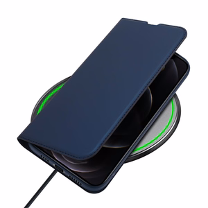 Dux Ducis Skin Pro knygos tipo dėklas telefonui iPhone 13 Pro Max mėlynas