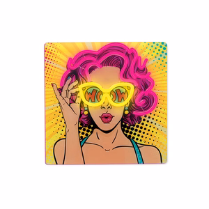 Neon ART LED POWER WOMAN geltonas-violetinis FLA02 Forever Light