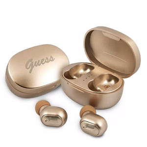 Guess GUTWST30GO TWS Bluetooth Ausinės + auksinis/auksinis docking station