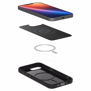 Spigen Liquid Air Mag MagSafe iPhone 16e dėklas - Matinis juodas