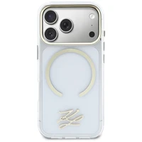 Karl Lagerfeld IML KL Script Logo MagSafe Case for iPhone 17 Pro Max - Clear