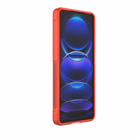 Dėklas telefonui Magic Shield Xiaomi Redmi Note 12 Pro+ lankstus apsauginis dėklas - raudonas