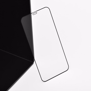 5D grūdintas stiklas su klijais per visą paviršių – skirtas REALME 16 PRO+, juodas (lenktu kraštu)