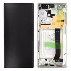 LCD screen Samsung N985/N986 Note 20 Ultra with touch screen and frame Mystic White original (service pack)