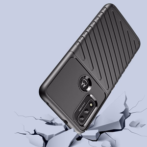 Thunder dėklas lankstus šarvuotas dangtelis Motorola Moto G Play 2022 juodas