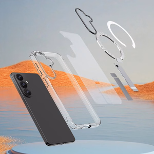 Hybrid Armor X deklas Samsung Galaxy S26 Plus su stovu, suderinamas su MagSafe - skaidrus