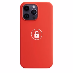 Phone Case "Silicone Case v2" for iPhone 14 Pro Max / Red / in package