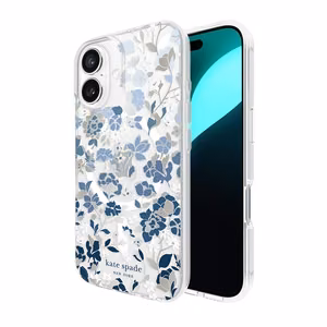 Kate Spade New York „Flowerbed Blue“ MagSafe dėklas, skirtas Apple iPhone 16