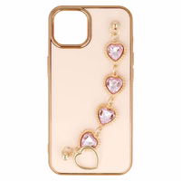 Madingas dėklas telefonui Iphone 14 Plus dizainas 2 šviesiai rožinė