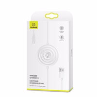 USAMS belaidis įkroviklis US-CC096 10Wz laidu lightning baltas CC96WH02