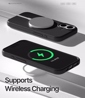 Dėklas Mercury Pure Magsafe Silicon Case Apple iPhone 17 juodas