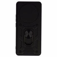 Slenkančios kameros šarvuotas dėklas telefonui Realme 14 Pro Plus 5G juodas