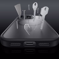 Benks Magnetinė Mist dėklas Metal Frame Iphone 16 Pro Max juodas