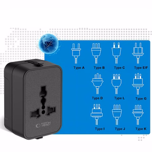 TECH-PROTECT TA300 kelioninis adapteris EU / UK / US / AU juodas