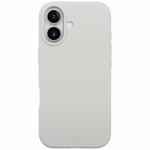 Uniq Lino dėklas telefonui iPhone 17 Magclick įkrovimas - pilkas