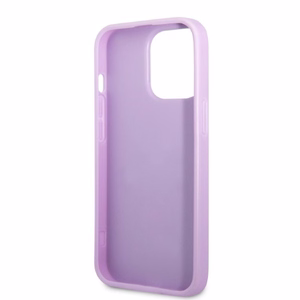 Guess GUHCP13LPS4MU iPhone 13 Pro / 13 6.1" violetinis/violetinis kietas dėklas Saffiano 4G mažas metalinis logotipas
