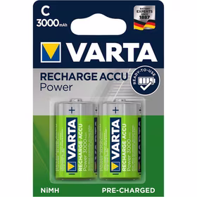 VARTA įkraunama baterija R14 (Type C) 3000mAh Accu Power 2 vnt.