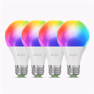 Nanoleaf Essentials Matter A60 – E27 RGBCW smart bulbs, 4 pcs., 900 lm, 2700–6500 K, 9 W, Wi-Fi
