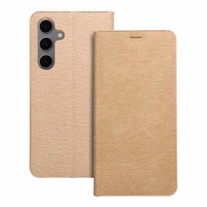 Flip case for Samsung S24 FE Luna Book Gold gold