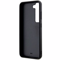 Karl Lagerfeld 3D Guminis Blizgus Logotipas dėklas Samsung Galaxy S24 - juodas