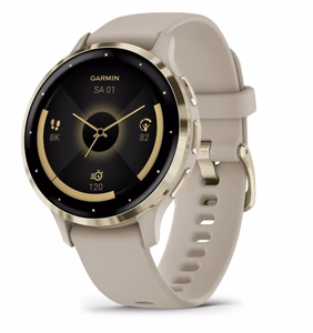 Garmin išmanusis laikrodis Venu 3S (010-02785-02) – pilkas / aukso spalvos