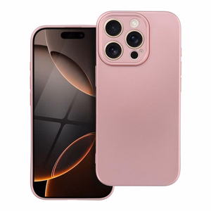 METALLIC dėklas telefonui IPHONE 16 Pro rožinis