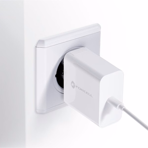 Įkroviklis Forcell (1xUSB-C 3A 45W) baltas
