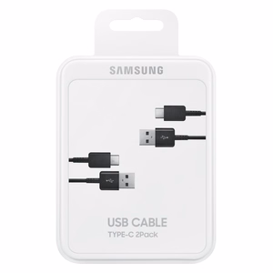 USB kabelis Samsung EP-DG930MBEGWW Type-C 1.5m 2vnt. juodas