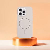 Premium blizgus magnetinis dėklas su kamera valdymo mygtuku, suderinamas su MagSafe, IPHONE 16 PLUS baltas