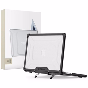 Tech-Protect SmartShell Pro deklas Macbook Pro 14 M1 / M2 / M3 / M4 / M5 2021-2025 - Juodas ir skaidrus