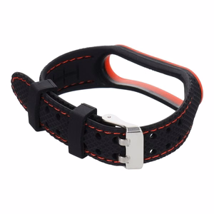 Эластомерный ремешок Lifestyle для Xiaomi Mi Band 5 / 6 чёрный (04)