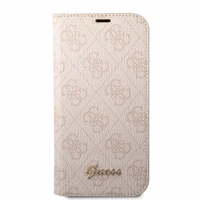 Guess GUBKP14SHG4SHP iPhone 14 6.1 "rožinė / rožinė knyga 4G Vintage Gold Logo