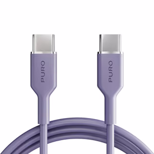 Puro ICON USB-C - USB-C laidas 1.5m - violetinis