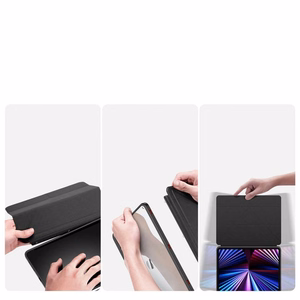DUX DUCIS dėklas MAGI su pieštuko laikikliu iPad Pro 11 (2018/2020/2021/2022) juodas