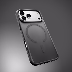 Puro Gradient TPU dėklas suderinamas su MagSafe iPhone 17 Pro Max - pilkas