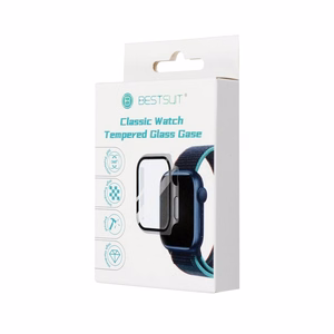 Bestsuit Dėklas laikrodžiui su hibridiniu stiklu Apple Watch 10/11 46mm - skaidrus