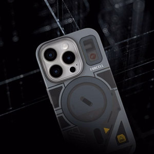 Dėklas telefonui FORCELL F-PROTECT Levels su dvigubo sluoksnio 4D technologija, karinio bandymo sertifikatu, suderinamas su MagSafe, skirtas IPHONE 16 PRO MAX pilkas