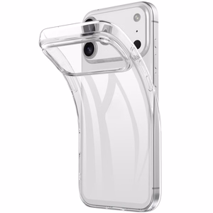 Skaidrus TPU dėklas iPhone 18 Pro / 17 Pro su apsauga nuo pirštų atspaudų