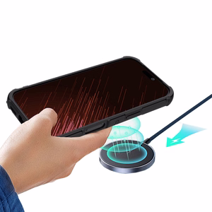 Defender 2in1 Mag dėklas for iPhone 15 Pro 6,1" juodas