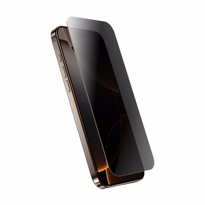 Crong Privacy 3D Armor Glass grūdintas apsauginis ekrano stiklas su privatumo filtru, skirtas iPhone 17 Pro Max ir iPhone 16 Pro Max