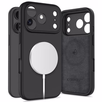 Tech-Protect Silicone magnetinis dėklas telefonui iPhone 17 Pro - juodas