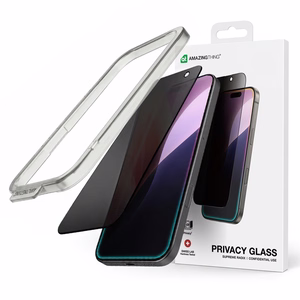 AmazingThing Radix privatumo temperuotas stiklas skirtas iPhone 17