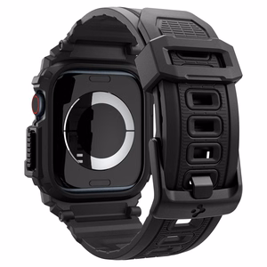 Spigen Rugged Armor Pro dirželis dėklas Apple Watch 10 (42mm) - juodas