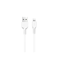 Kabelis (m) - USB A į Lightning Hoco 2,4A 1 m X20 baltas (m)