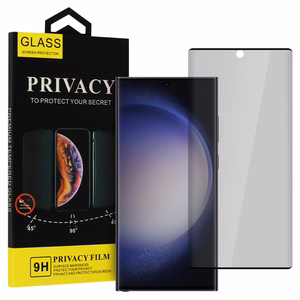 Privacy Glass grūdintas stiklas Samsung GALAXY S23 ULTRA, juodas