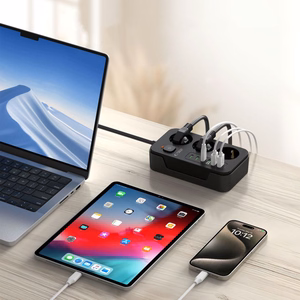 TECH-PROTECT PC3X6 ILGINTUVAS 3 USB & 3 TYPE-C & 3 LIZDŲ 200CM JUODAS