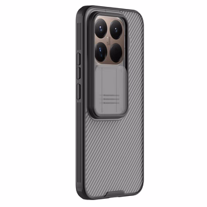 Nillkin CamShield Pro dėklas, skirtas Xiaomi 15T Pro, skaidrus juodas