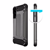 Hybrid Armor dėklas tvirtas tvirtas dėklas Samsung Galaxy S22+ (S22 Plus) juodas