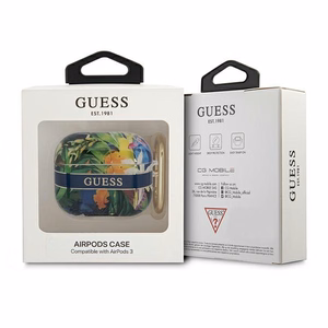 Guess GUA3HHFLB AirPods 3 dėklas mėlynas/mėlynas Gėlių kolekcija