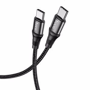 Kabelis USB-C į USB-C Hoco PD 5A 100W 1 m X50 juodas